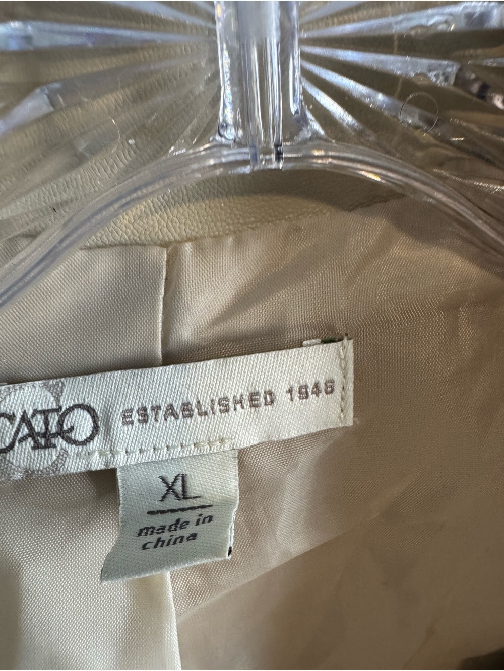 Cato Beige Ruffled-Hem Jacket - Picture 5 of 8
